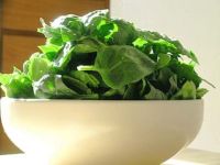 huge bowl of spinach